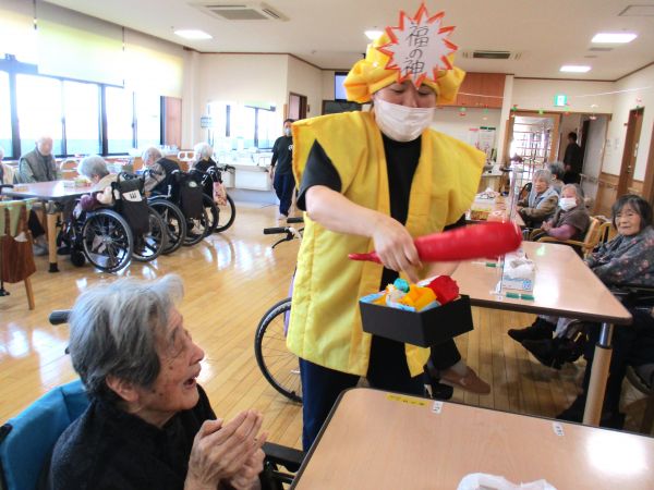 福の神とニッコリ 福の神とニッコリ